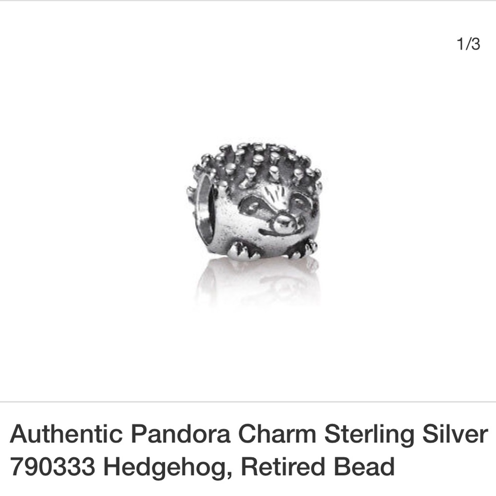 🔴SOLD 🔴Retired hedgehog pandora charm